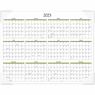 AT-A-GLANCE Seascape Panoramic Desk Pad, Seascape Panoramic Photography, 22 x 17, White Sheets, Clear Corners, 12-Month (Jan-Dec): 2026 (89803)