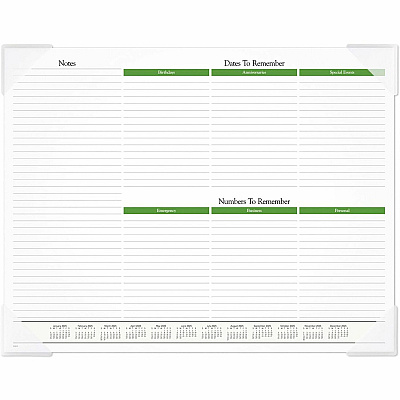 At-A-Glance Panoramic Floral Desk Pad (89805)