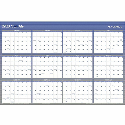 AT-A-GLANCE Vertical/Horizontal Erasable Quarterly/Monthly Wall Planner, 32 x 48, 12-Month (Jan to Dec): 2026 (A1152)
