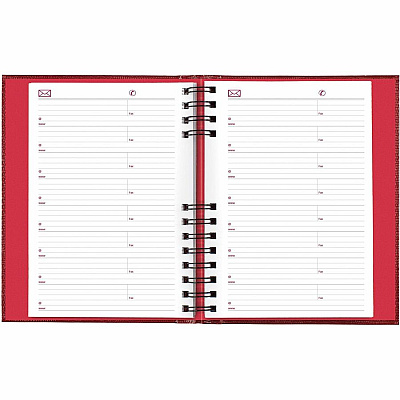 Brownline CoilPro Daily Hard Cover Planner (REDCB389CRED)