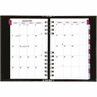 Brownline Daily Planner, CoilPro, English, Black (CB634C.BLK) (CB634CBLK)