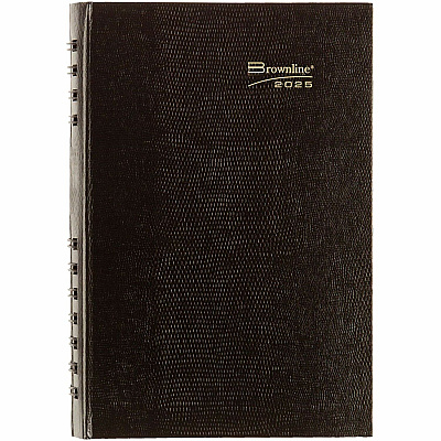 Brownline Daily Planner, CoilPro, English, Black (CB634C.BLK) (CB634CBLK)
