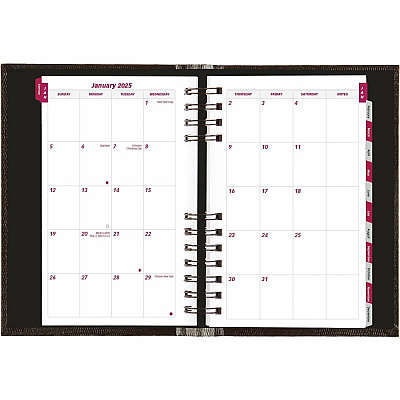 Brownline Daily Planner, CoilPro, English, Black (CB634C.BLK) (CB634CBLK)