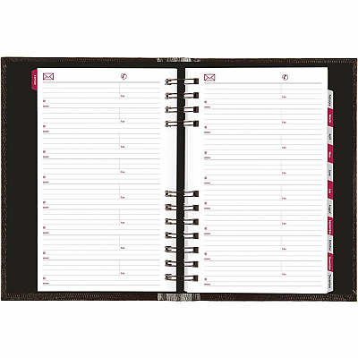 Brownline Daily Planner, CoilPro, English, Black (CB634C.BLK) (CB634CBLK)