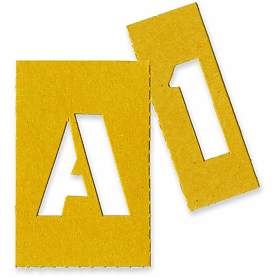 Chartpak Painting Letters/Numbers Stencils (CHA01550)