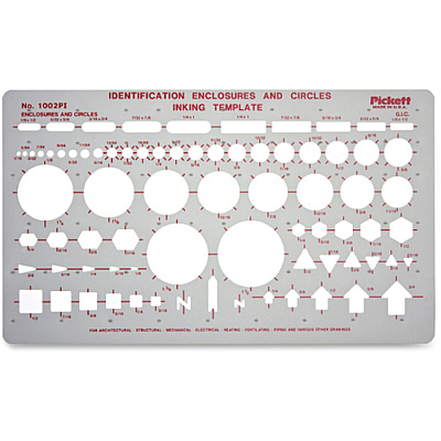 Chartpak Circle/Identification Template (CHA1002PI)