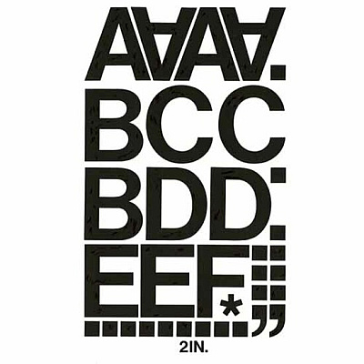 Chartpak Vinyl Helvetica Style Letters/Numbers (CHA01050)