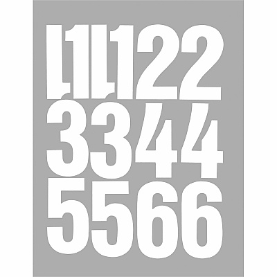 Chartpak Permanent Adhesive Vinyl Numbers (CHA01196)
