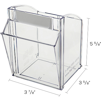 deflecto Tilt Bin Interlocking Multi-Bin Storage Organizer (DEF20504OP)