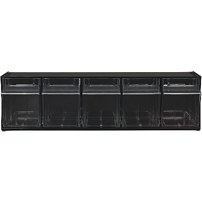 deflecto Tilt Bin Interlocking Multi-Bin Storage Organizer (DEF20504OP)