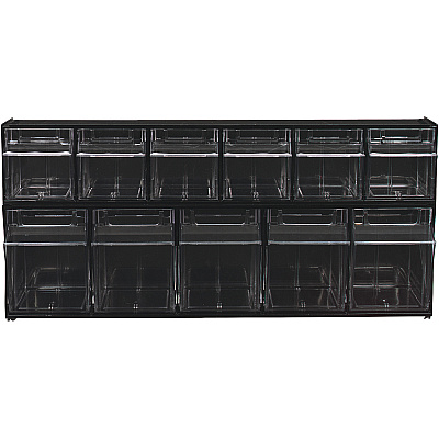 deflecto Tilt Bin Interlocking Multi-Bin Storage Organizer (DEF20604OP)