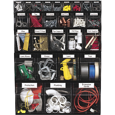 deflecto Tilt Bin Interlocking Multi-Bin Storage Organizer (DEF20604OP)