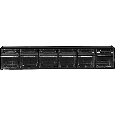 deflecto Tilt Bin Interlocking Multi-Bin Storage Organizer (DEF20604OP)