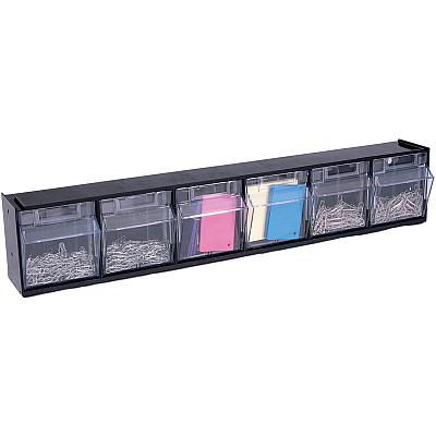 deflecto Tilt Bin Interlocking Multi-Bin Storage Organizer (DEF20604OP)