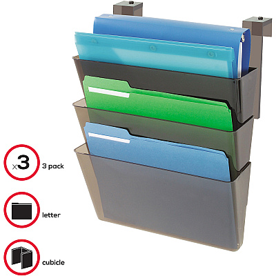 deflecto Stackable DocuPocket for Partition Walls (DEF73502RT)
