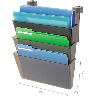 deflecto Stackable DocuPocket for Partition Walls (DEF73502RT)