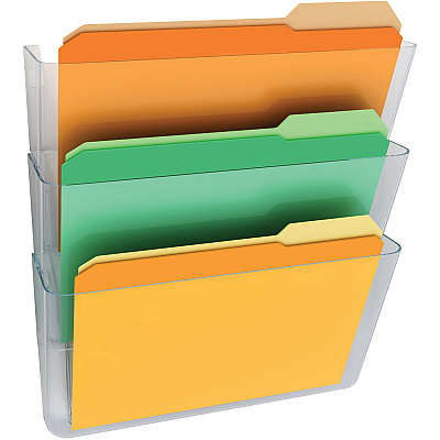 deflecto Stackable DocuPocket for Partition Walls (DEF73601RT)