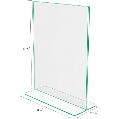 deflecto Superior Image Premium Green Edge Sign Holder (DEF5991790)