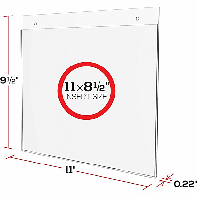 deflecto Classic Image Wall Mount Sign Holders (DEF68301)