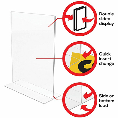 deflecto Classic Image Double-Sided Sign Holder (DEF69201)