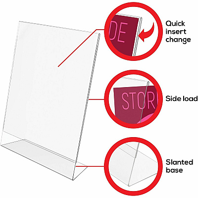 deflecto Classic Image Slanted Sign Holder (DEF69701)