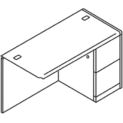 HON 10700 Series File/File Right Return - 2-Drawer (HON10711RNN)