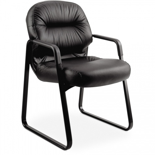 HON Pillow-Soft Guest Chair, Leather (2093SR11T)