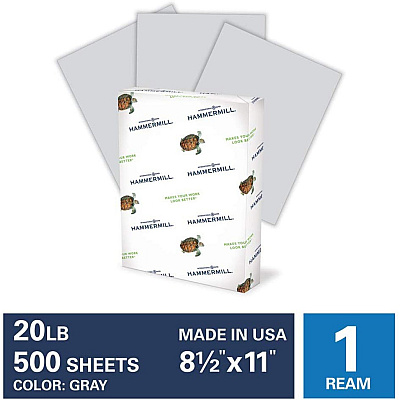 Hammermill Colors Recycled Copy Paper - Gray (HAM102889)