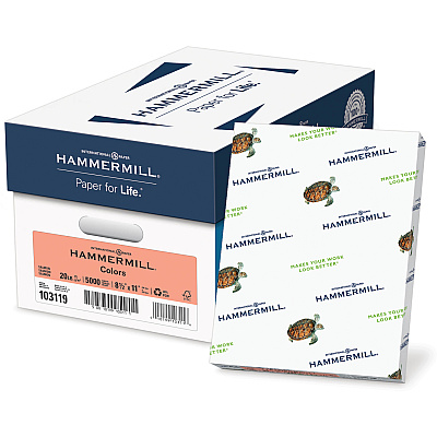 Hammermill Colors Recycled Copy Paper - Salmon (HAM103119)