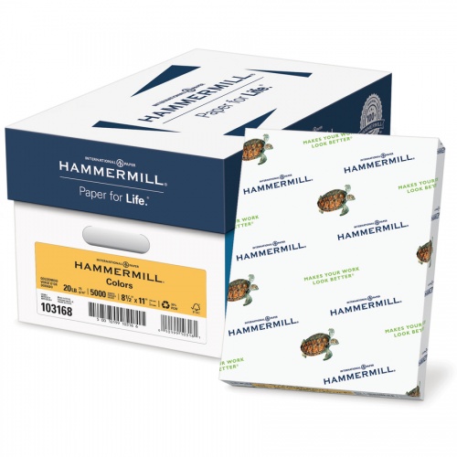Hammermill Colors Recycled Copy Paper - Gold (103168)