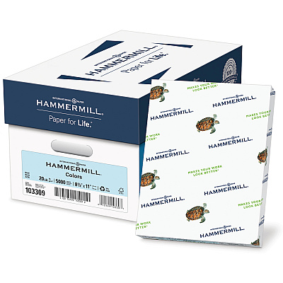 Hammermill Colors Recycled Copy Paper - Blue (HAM103309)