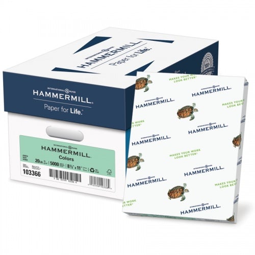 Hammermill Colors Recycled Copy Paper - Green (103366)