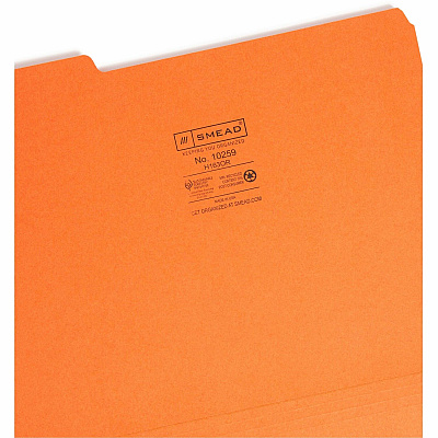 Smead 1/3 Tab Cut Letter Recycled Top Tab File Folder (SMD10259)