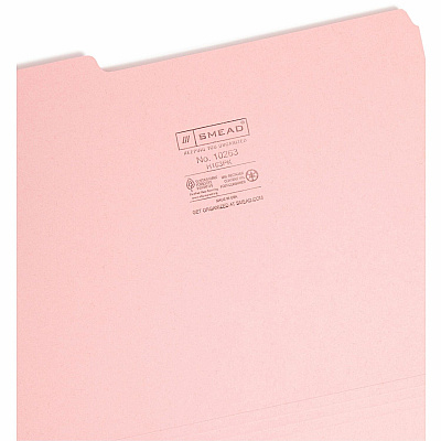 Smead 1/3 Tab Cut Letter Recycled Top Tab File Folder (SMD10263)