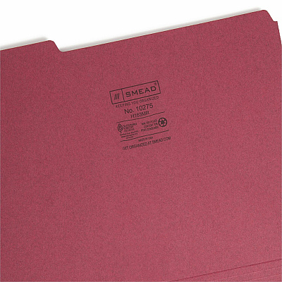Smead 1/3 Tab Cut Letter Recycled Top Tab File Folder (SMD10275)