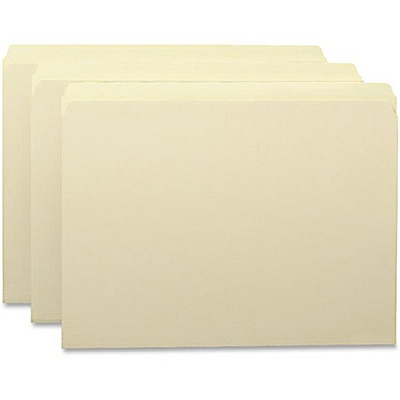 Smead Straight Tab Cut Letter Recycled Top Tab File Folder (SMD10310)