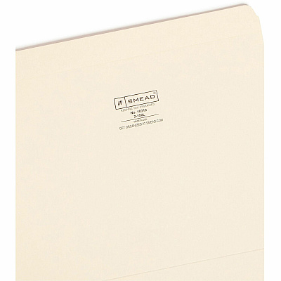 Smead Straight Tab Cut Letter Recycled Top Tab File Folder (SMD10310)