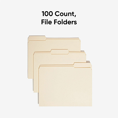 Smead 1/3 Tab Cut Letter Recycled Top Tab File Folder (SMD10334)