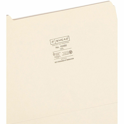 Smead 1/5 Tab Cut Letter Recycled Top Tab File Folder (SMD10350)