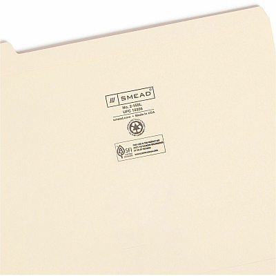 Smead 1/5 Tab Cut Letter Recycled Top Tab File Folder (SMD10356)