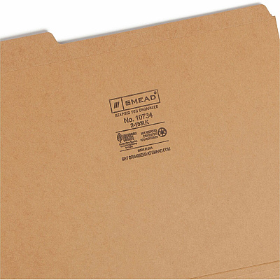 Smead 1/3 Tab Cut Letter Recycled Top Tab File Folder (SMD10734)