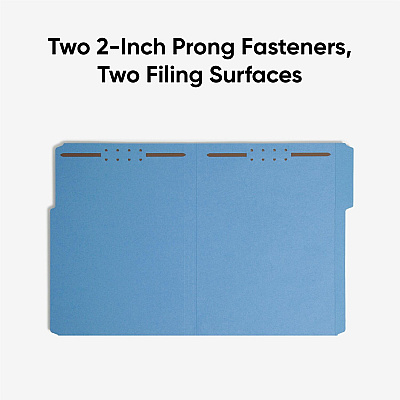 Smead Colored 1/3 Tab Cut Letter Recycled Fastener Folder (SMD12040)