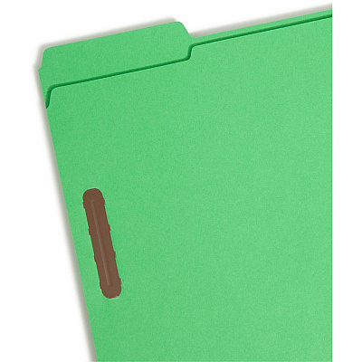 Smead Colored 1/3 Tab Cut Letter Recycled Fastener Folder (SMD12140)