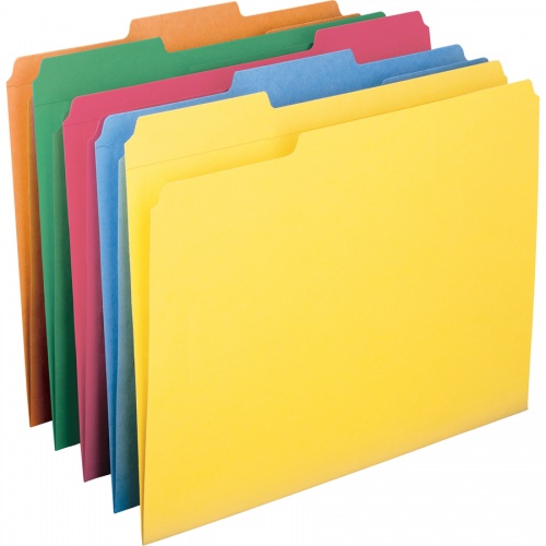 Smead Colored 1/3 Tab Cut Letter Recycled Top Tab File Folder (12234)