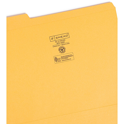 Smead Colored 1/3 Tab Cut Letter Recycled Top Tab File Folder (SMD12234)