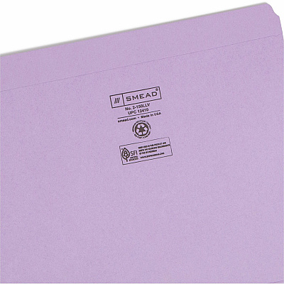 Smead Colored Straight Tab Cut Letter Recycled Top Tab File Folder (SMD12410)