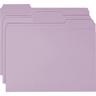 Smead Colored 1/3 Tab Cut Letter Recycled Top Tab File Folder (SMD12443)