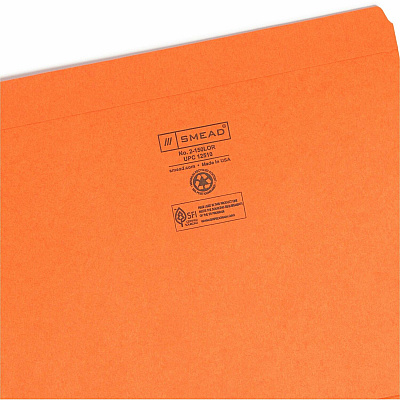 Smead Colored Straight Tab Cut Letter Recycled Top Tab File Folder (SMD12510)
