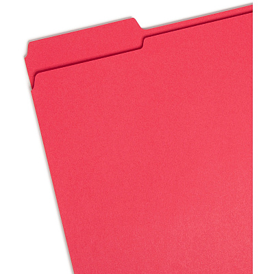 Smead Colored 1/3 Tab Cut Letter Recycled Top Tab File Folder (SMD12734)