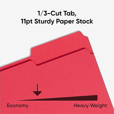 Smead 1/3 Tab Cut Letter Recycled Top Tab File Folder (SMD12743)
